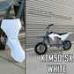 White KTM50-style plastics kit installed on a Razor SX500