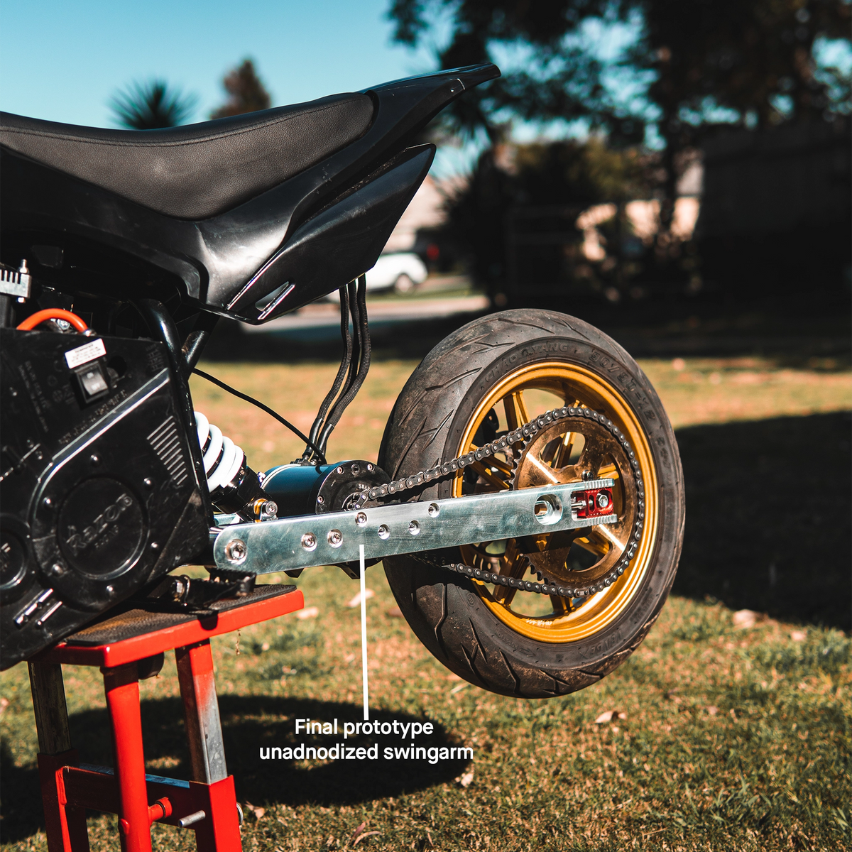 Extended Razor Mx500 PremiumTorque Swingarm for Razor
